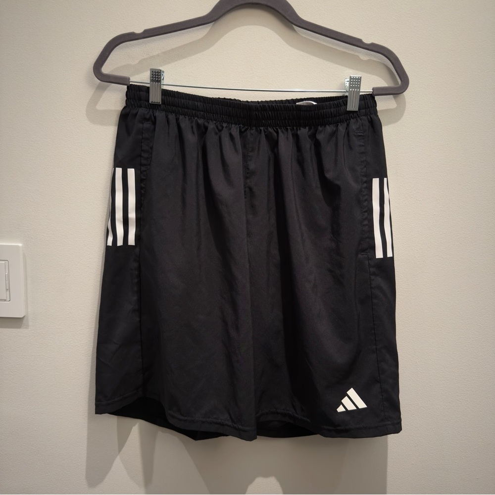 Adidas - Black and White Athletic Shorts Size Large 9” Men’s